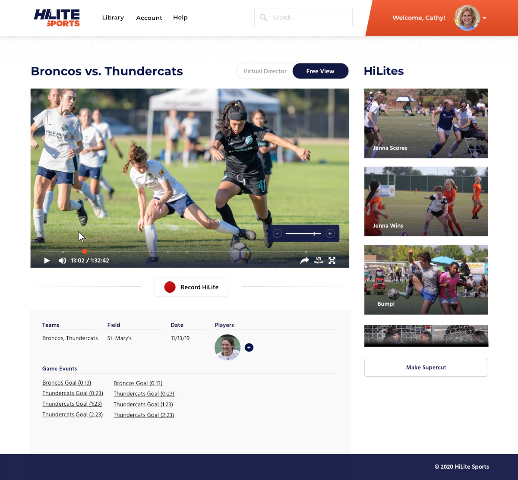 Hilite Sports App